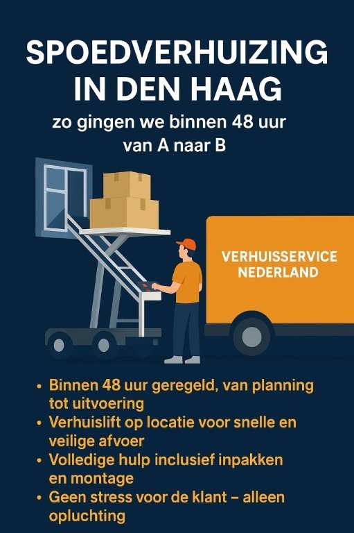 Spoedverhuizing in Den Haag: zo gingen we binnen 48 uur van A naar B