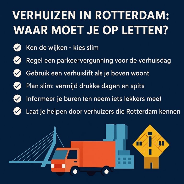 Verhuizen in Rotterdam: waar moet je op letten?